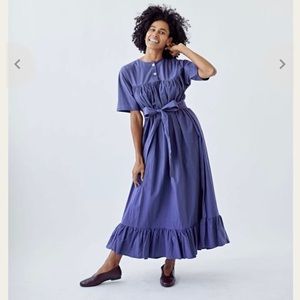 Little Tienda Auralie dress size L/XL 100% flax. EUC (worn and washed once),